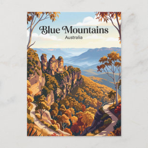 Blue Mountains Australia Postcard