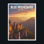 Blue Mountains Australia Travel Postcard<br><div class="desc">The Blue Mountains, located in New South Wales, Australia, are a breathtaking natural wonder known for their dramatic cliffs, deep valleys, and eucalyptus forests that create a signature blue haze. Just a short drive from Sydney, this UNESCO World Heritage-listed region is famous for its stunning landscapes and outdoor adventures. One...</div>