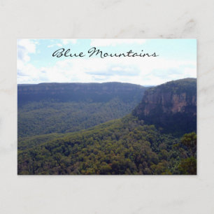 blue mountains escarpment postcard