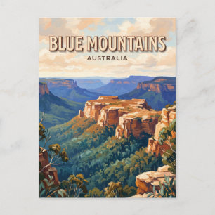 Blue Mountains National Park Australia Postcard