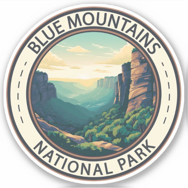 Blue Mountains National Park Australia Vintage (Front)
