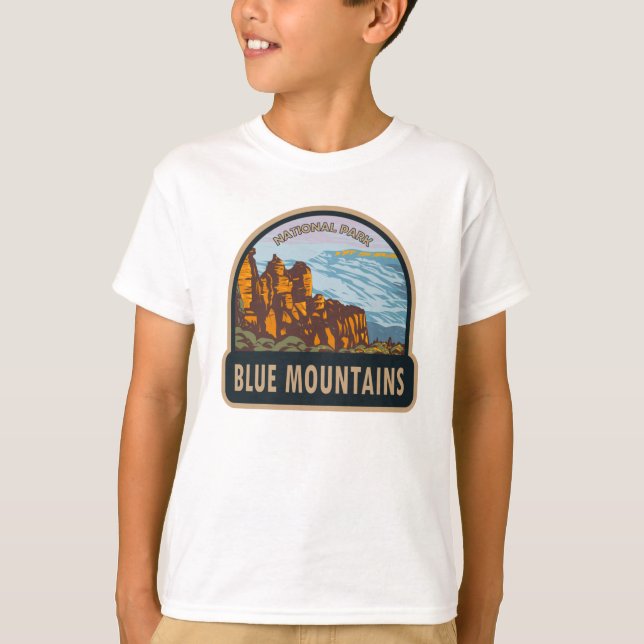Blue Mountains National Park Australia Vintage  T-Shirt (Front)