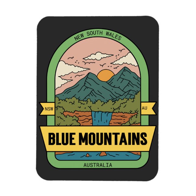 Blue Mountains NSW Australia Magnet (Vertical)