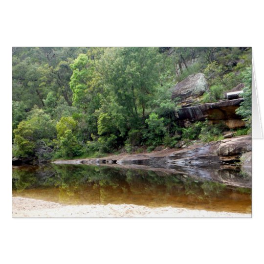blue mountains reflect card