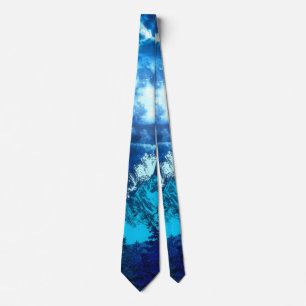 Blue mountains tie