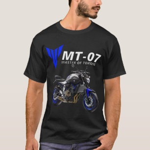 Blue Mt-07 Motorcycle T-Shirt