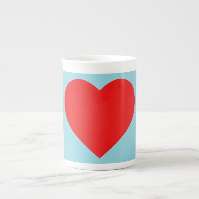 Blue mug with heart (Front)