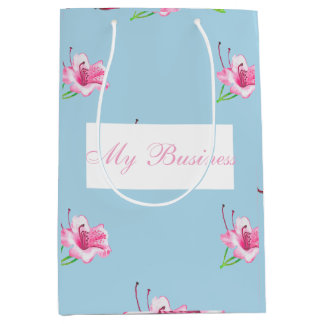 Blue mug with pink Lilly's Medium Gift Bag