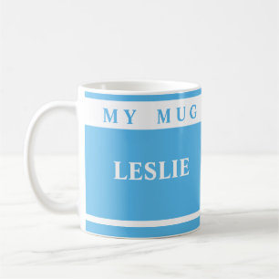 Blue Mugs With Names