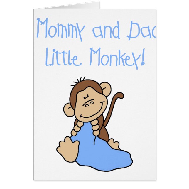 Blue Mummy and Daddy's Monkey (Front)