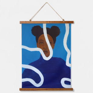 Blue Muse Hanging Tapestry