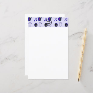Blue music business pattern