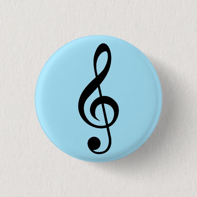 Blue Music Clef badge (Front)