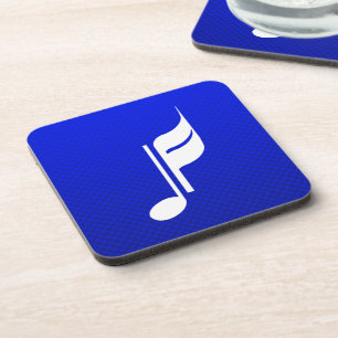 Blue Music Note Coaster