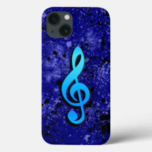 Blue Music Note Symbol iPhone 13 Case