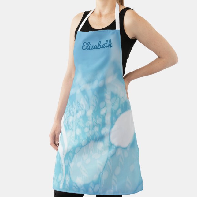 Blue Music Personalised Apron (Insitu)