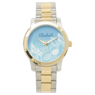 Blue Music Personalised Watch