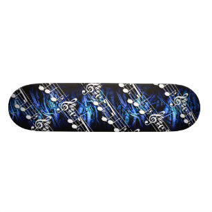 Blue Music Skateboard