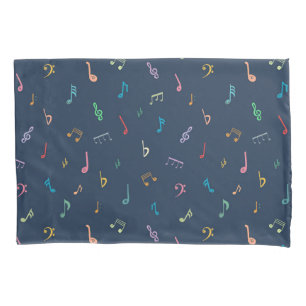 Blue musical pillow case