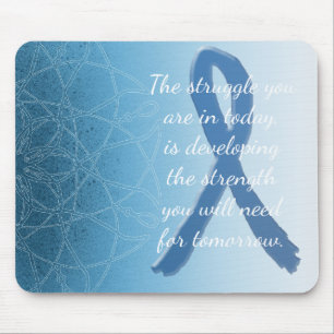 Blue Mystical Mandala Inspirational Mouse Pad