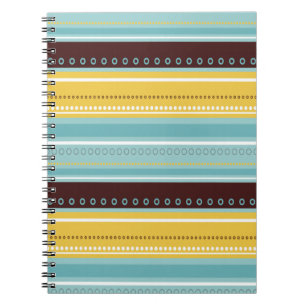 Blue n Brown Stripes Notebook Journal