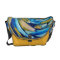 Blue N Gold Abstract Art Rickshaw Messenger Bag