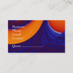 Blue N Orange - business Card