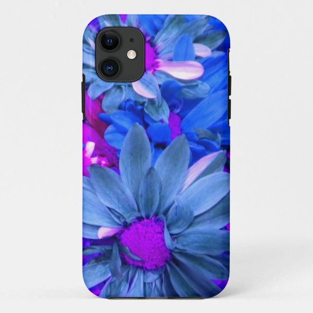 Blue N Purple Daisies iPhone 5 case (Back)