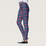 Blue n Red Dala Horse with Heart Folk Art Pattern Leggings<br><div class="desc">These fun blue leggings feature a pattern of a Swedish Dala horse pair and heart in folk art style. Great for celebrating the Christmas holiday in Swedish style or as an every day nod to heritage, pair these pants with a chunky, oversized fair isle sweater for a cosy and stylish...</div>