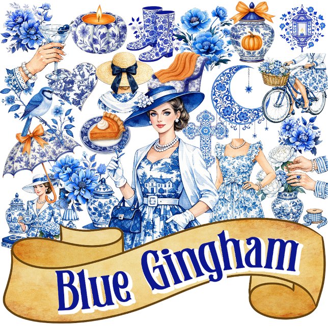 Blue n White Floral Beauty (Creator Uploaded)