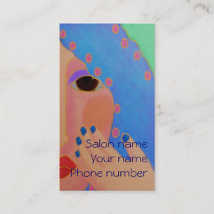 Blue Nail Polish Appointment Card