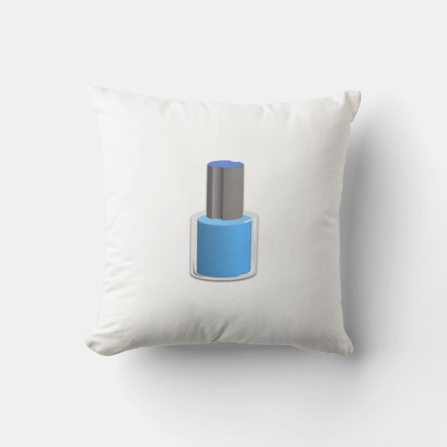 Blue Nail Polish Cushion (Front)