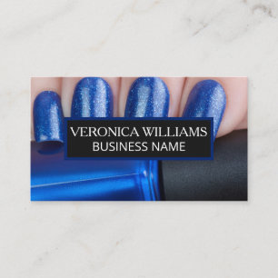 Blue Nails and Polish Business Card