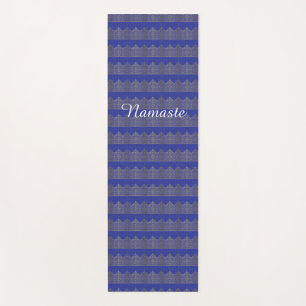 Blue Namaste yoga mat