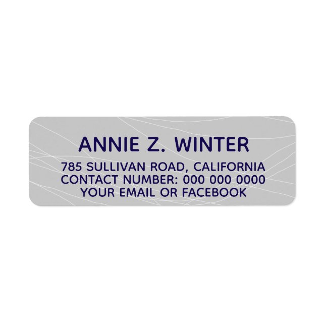 blue name + address information on pale grey (Front)