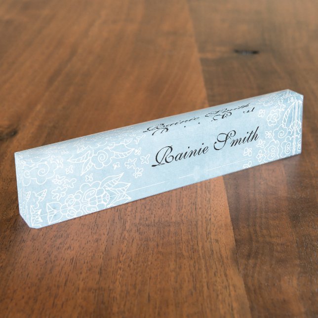 Blue Name Plate (Side)