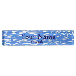 blue nameplate