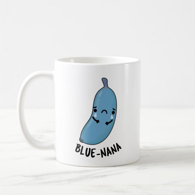Blue-nana Funny Banana Pun  Coffee Mug (Left)