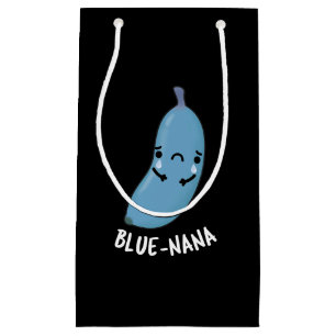 Blue-nana Funny Banana Pun Dark BG Small Gift Bag