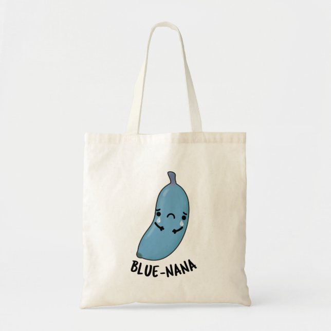 Blue-nana Funny Banana Pun  Tote Bag (Front)