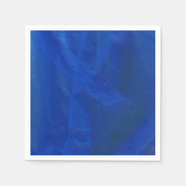 Blue Napkins with a Wavy Design (Front)