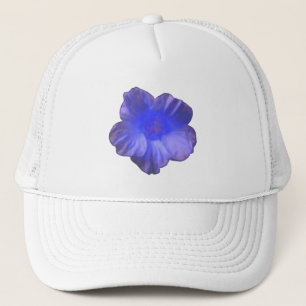 Blue Nasturtium Flower Hat