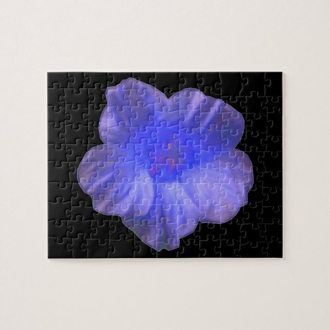 Blue Nasturtium Flower Puzzle (Horizontal)