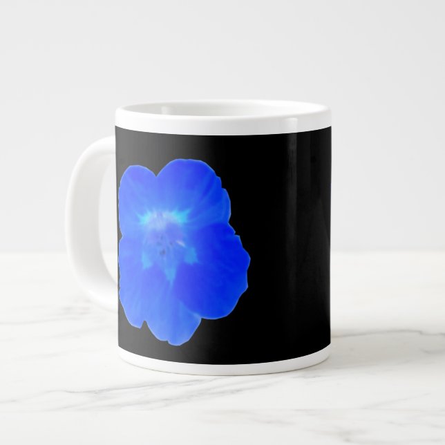 Blue Nasturtium Mug (Front Left)