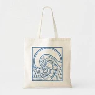 Blue Nativity Tote
