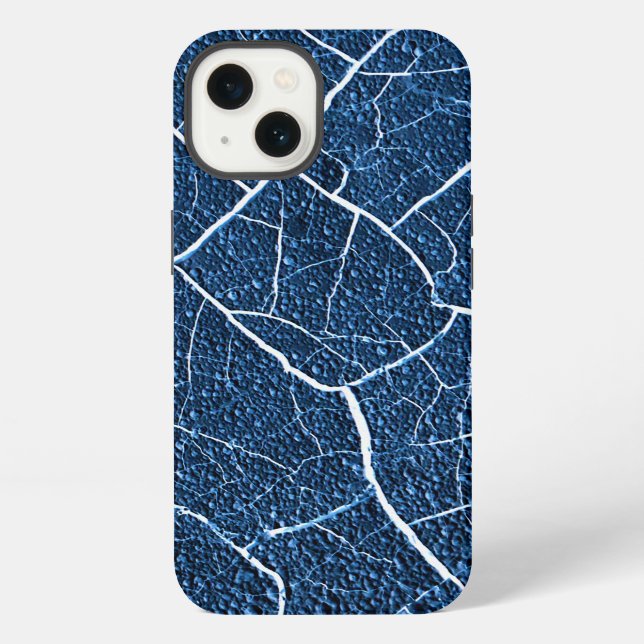 Blue Nature Abstract Pattern iPhone Case (Back)