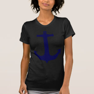 Blue Nautical anchor pattern T-Shirt