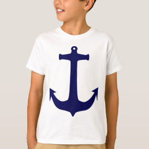 Blue Nautical anchor pattern T-Shirt