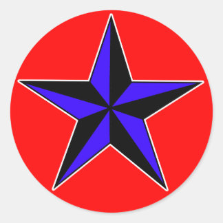 Blue Nautical Star Stickers ... Fully Custom
