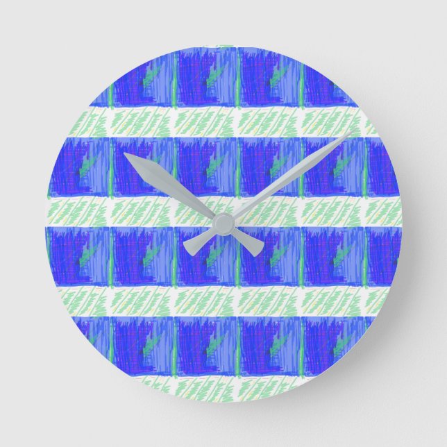 Blue Nautical Theme Wall Clock (Front)
